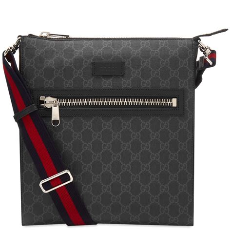 gucci black supreme bag|gucci supreme messenger bag.